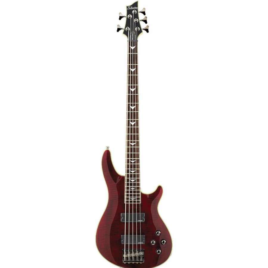 Basses Schecter Guitar Research 5-String | Schecter Guitar Research Omen Extreme-5 5-String Bass Guitar Black Cherry