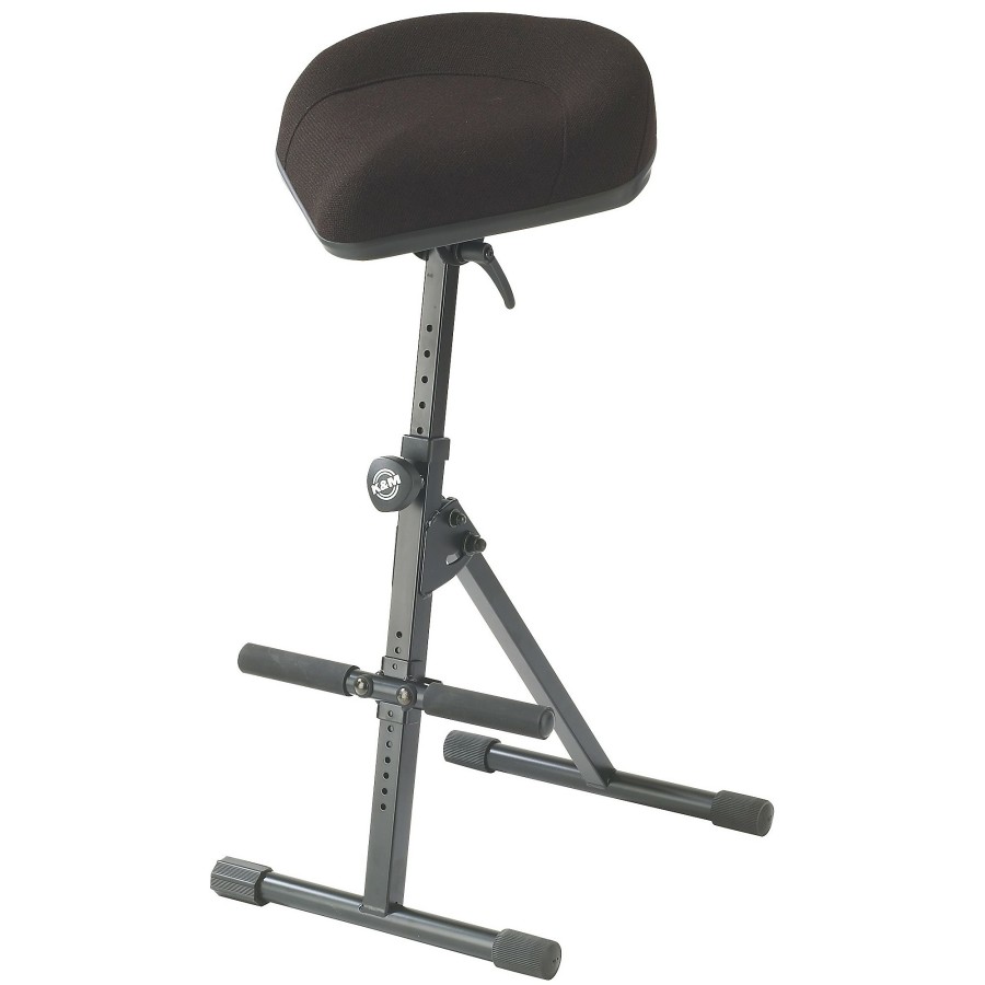 Keyboards & Midi Ku0026M Benches & Stools | K&M Performance Stool With Pneumatic Spring Black