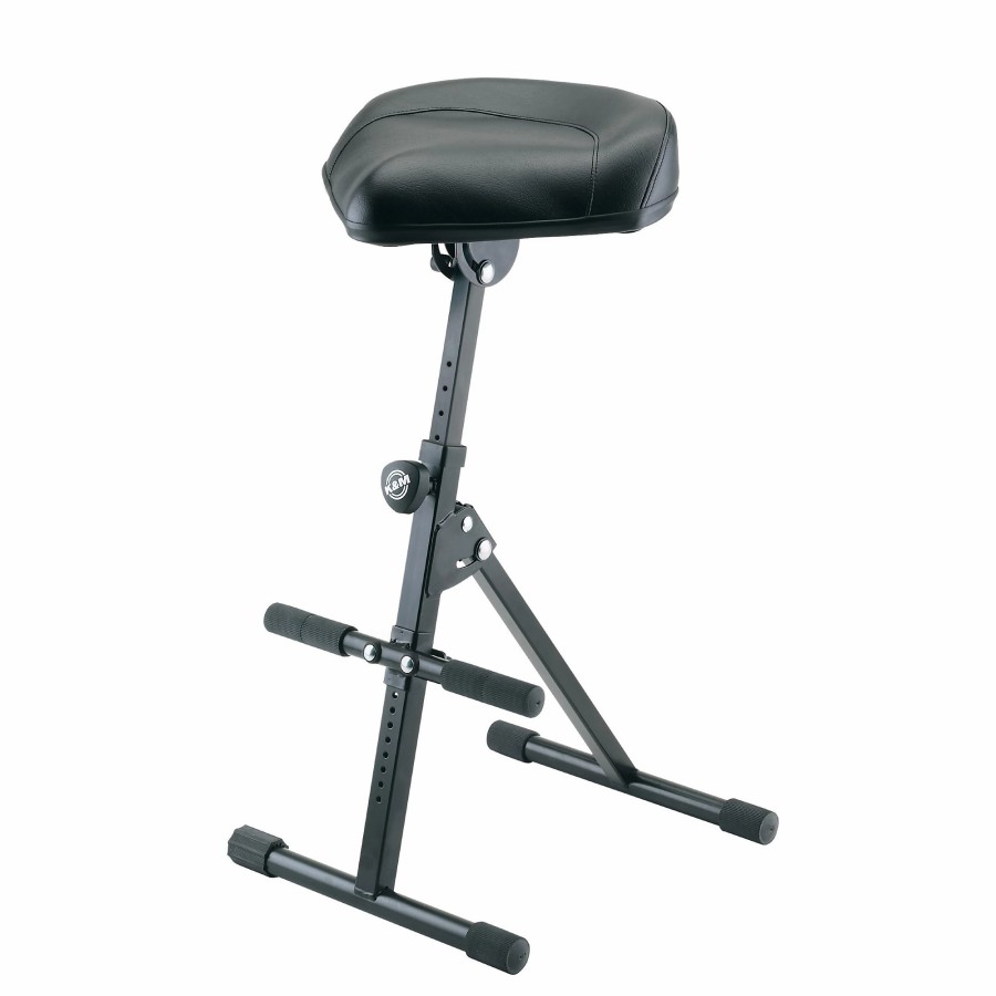 Keyboards & Midi Ku0026M Benches & Stools | K&M Performance Stool With Pneumatic Spring Black