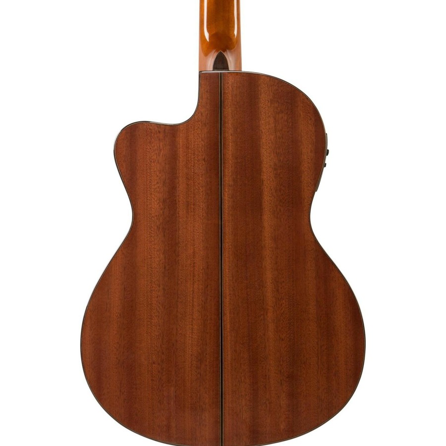 Guitars Lucero | Lucero Lc150Sce Spruce/Sapele Cutaway Acoustic-Electric Classical Guitar Natural