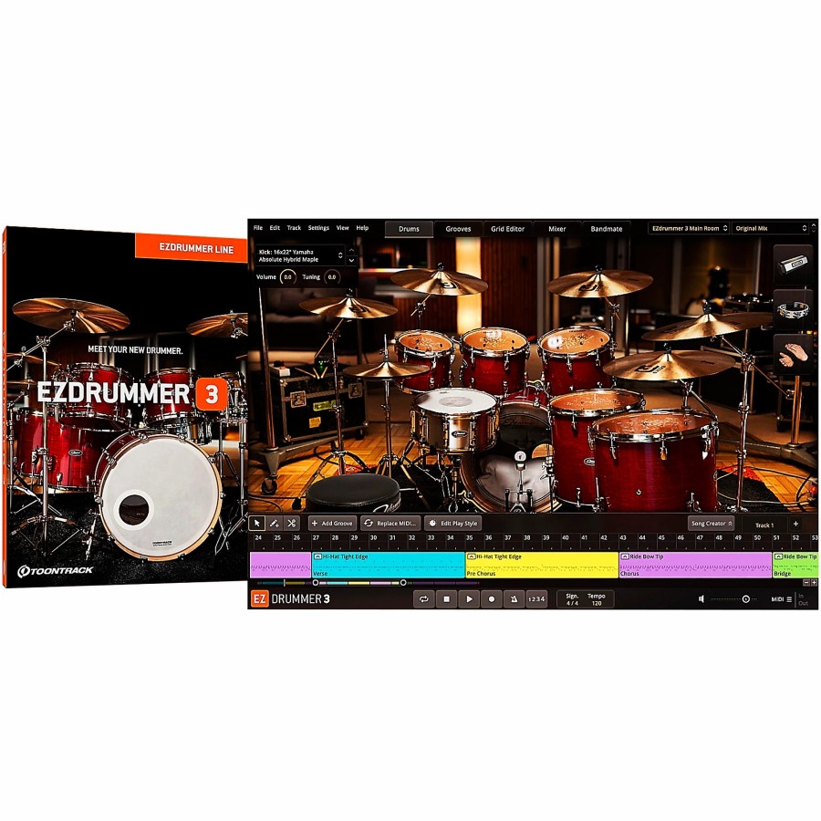 Recording Toontrack | Toontrack Ezdrummer 3 Virtual Drum Software