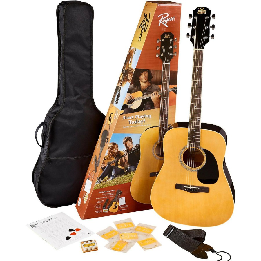 Guitars Rogue | Rogue Rd80Pk Dreadnought Acoustic Guitar Pack