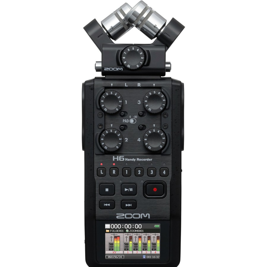 Recording Zoom | Zoom H6 Pro Handheld Recorder, All-Black Edition