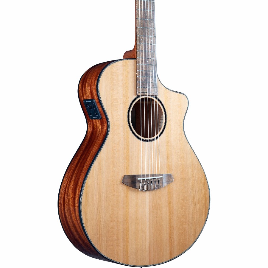 Guitars Breedlove | Breedlove Discovery S Ce Cedar-African Mahog Concert Acoustic-Electric Classical Guitar Natural