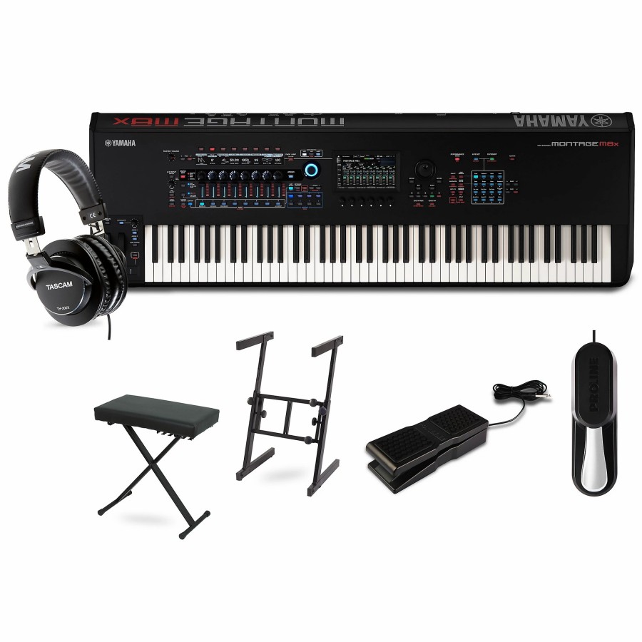 Keyboards & Midi Yamaha | Yamaha Montage M8X Flagship Synthesizer Deluxe Package