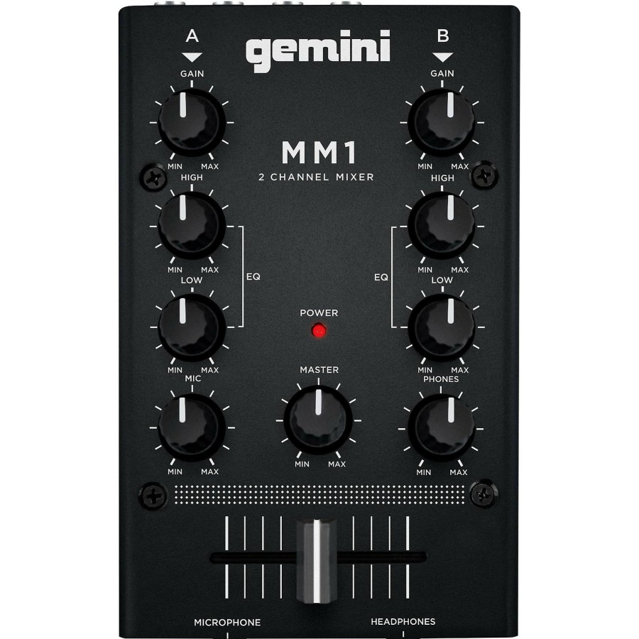 Dj Equipment Gemini | Gemini Mm1 2 Channel Audio Mixer