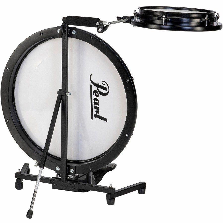 Drums Pearl Drum Sets | Pearl Compact Traveler 2-Piece Drum Kit With Bag Black