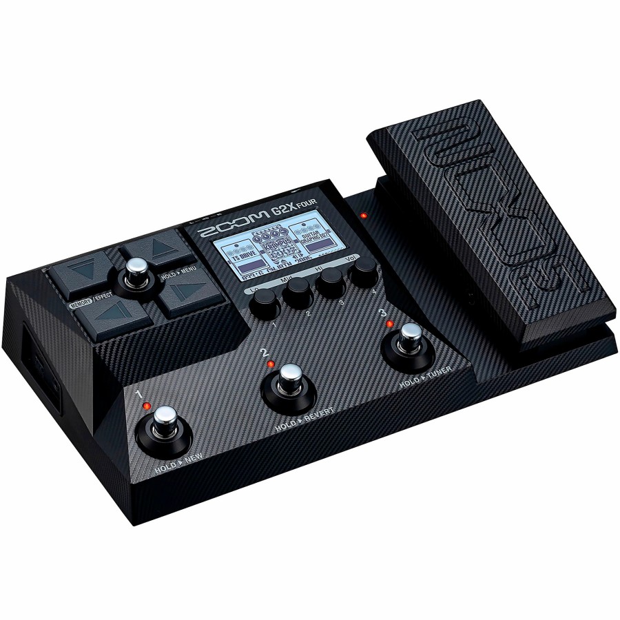 Amps & Effects Zoom Multi-Effects Pedals | Zoom G2X Four Multi-Effects Processor With Expression Pedal Black