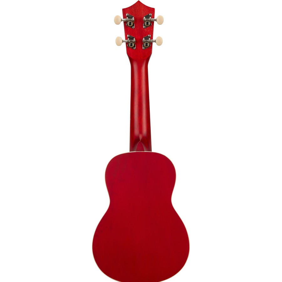 Guitars Mitchell | Mitchell Mu45F Exotic Soprano Ukulele Flamed Maple Cherry