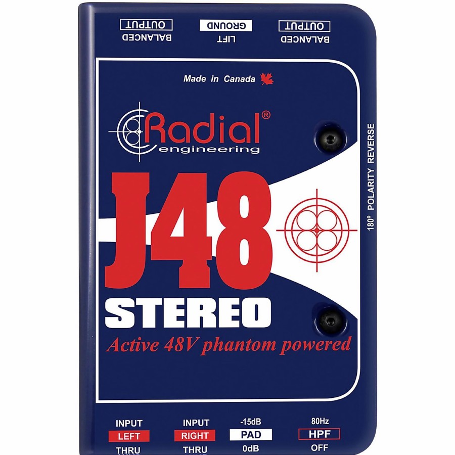 Live Sound Radial Engineering | Radial Engineering J48 Stereo Active Direct Box