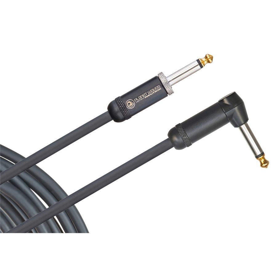 Guitars D'Addario Instrument Cables | D'Addario American Stage Series Instrument Cable - Right Angle To Straight 10 Ft.