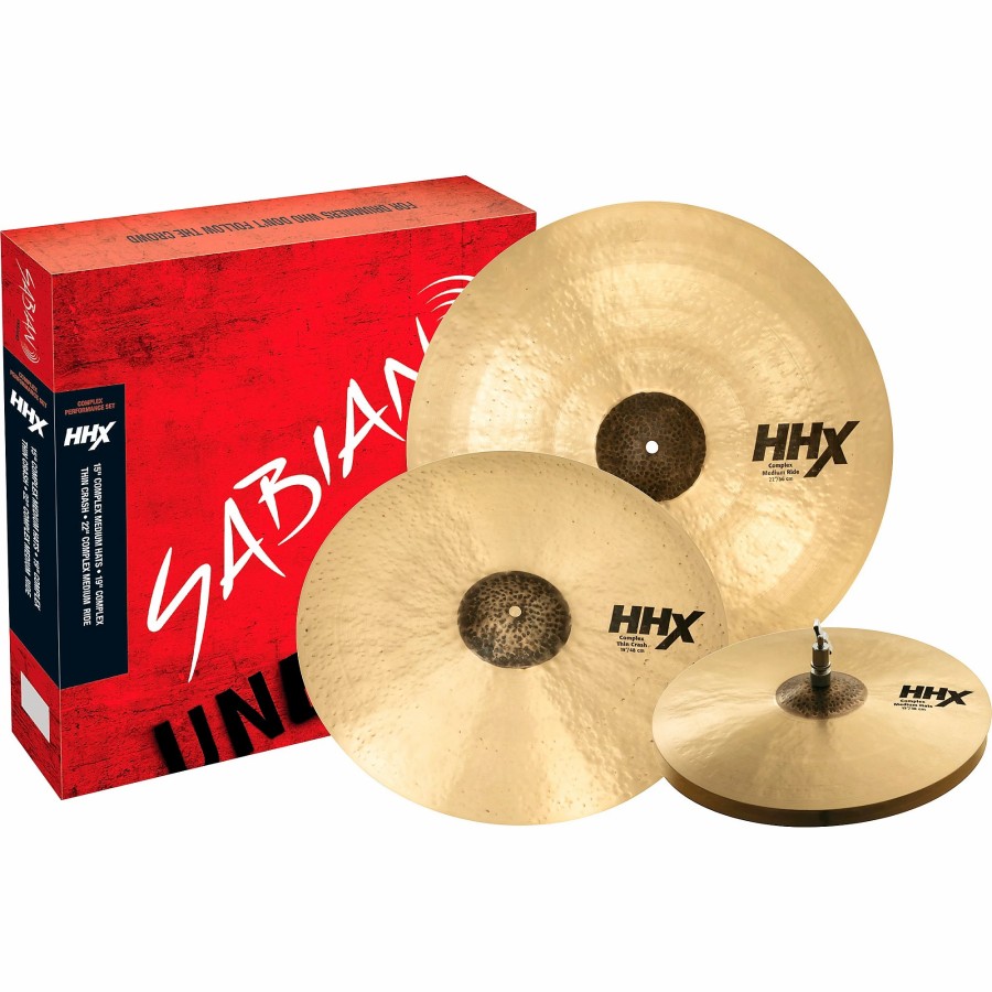 Drums SABIAN Cymbal Packs | Sabian Hhx Complex Performance Cymbal Set