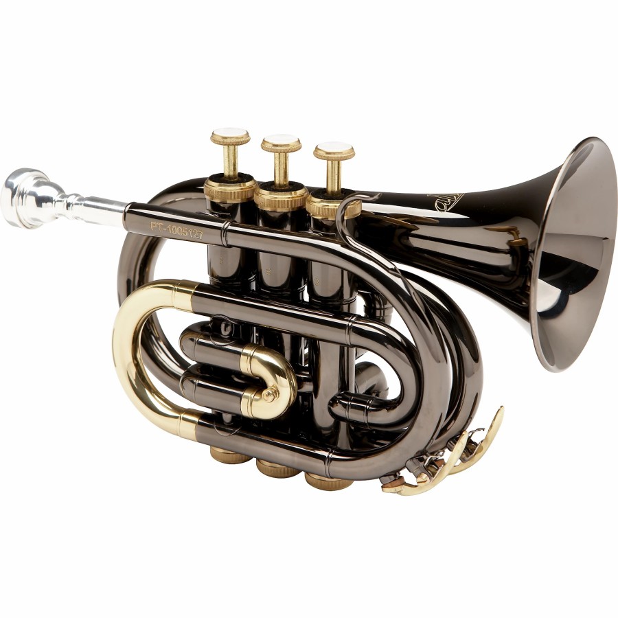 Band & Orchestra Allora | Allora Mxpt-5801-Bk Black Nickel Series Pocket Trumpet Black Nickel