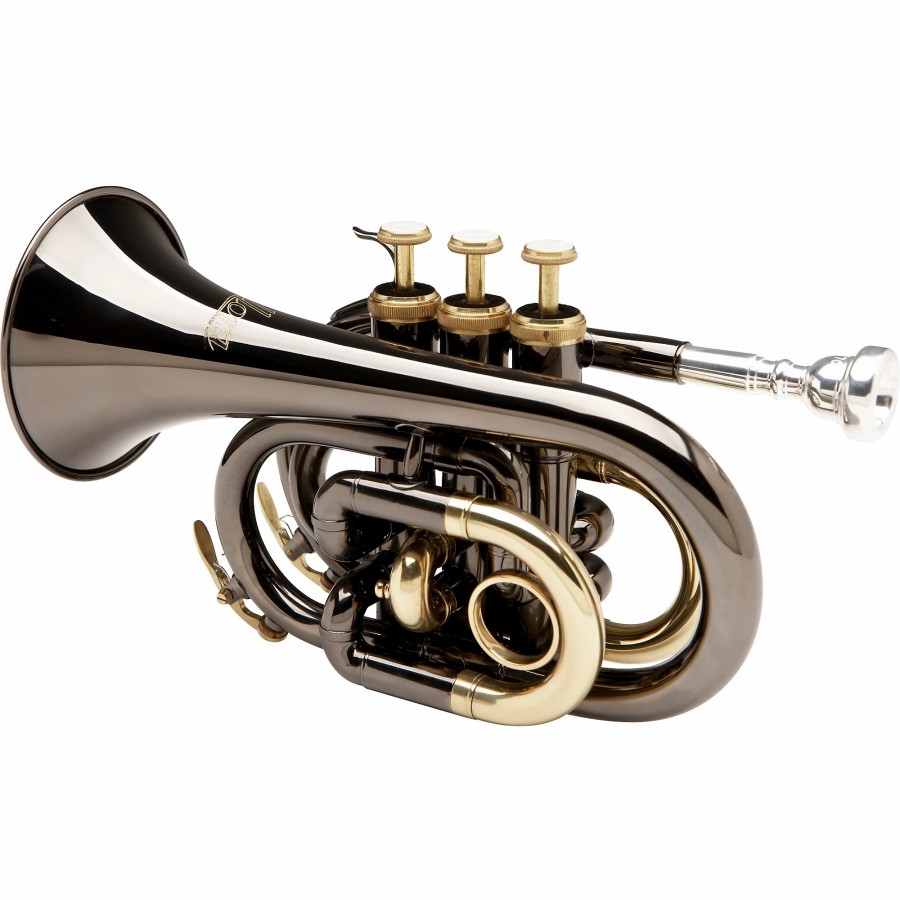 Band & Orchestra Allora | Allora Mxpt-5801-Bk Black Nickel Series Pocket Trumpet Black Nickel