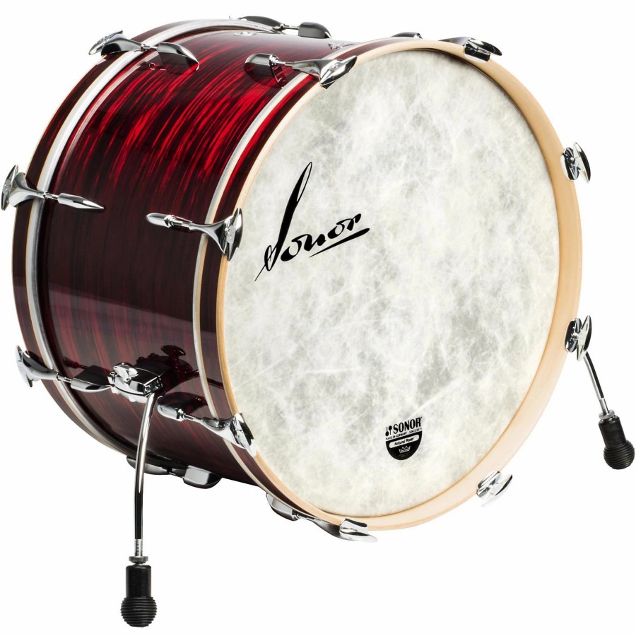 Drums SONOR Bass Drums | Sonor Vintage Series Bass Drum 18 X 14 In. Vintage Red Oyster