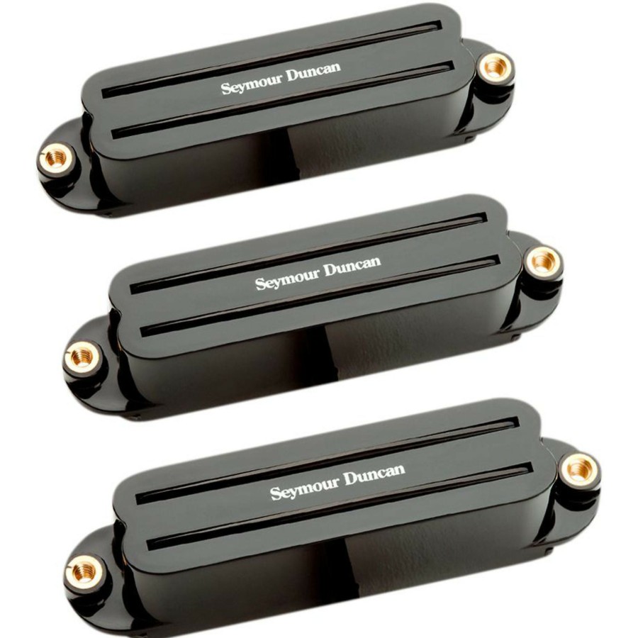 Basses Seymour Duncan Fretted Instrument Accessories & Parts | Seymour Duncan Hot Rails Strat Pickup Set Black