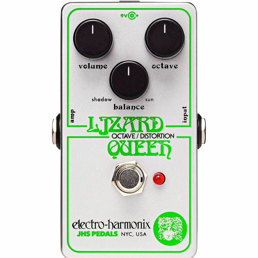 Amps & Effects Electro-Harmonix Effects Pedals | Electro-Harmonix Lizard Queen Octave Fuzz Effects Pedal White