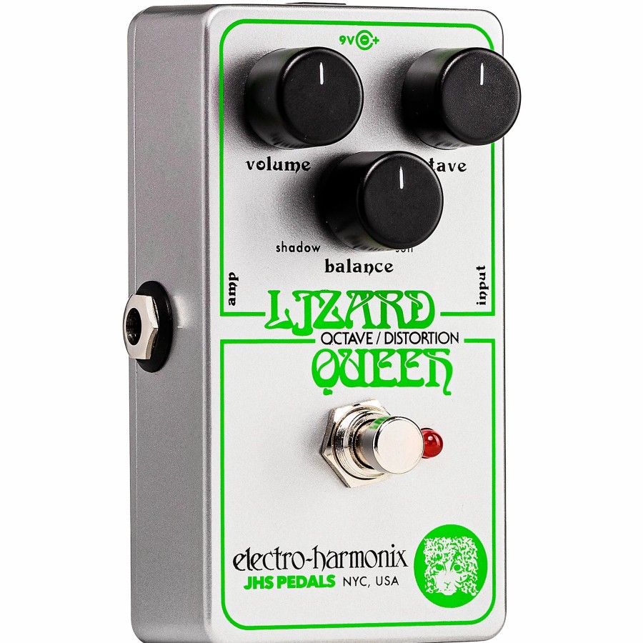 Amps & Effects Electro-Harmonix Effects Pedals | Electro-Harmonix Lizard Queen Octave Fuzz Effects Pedal White