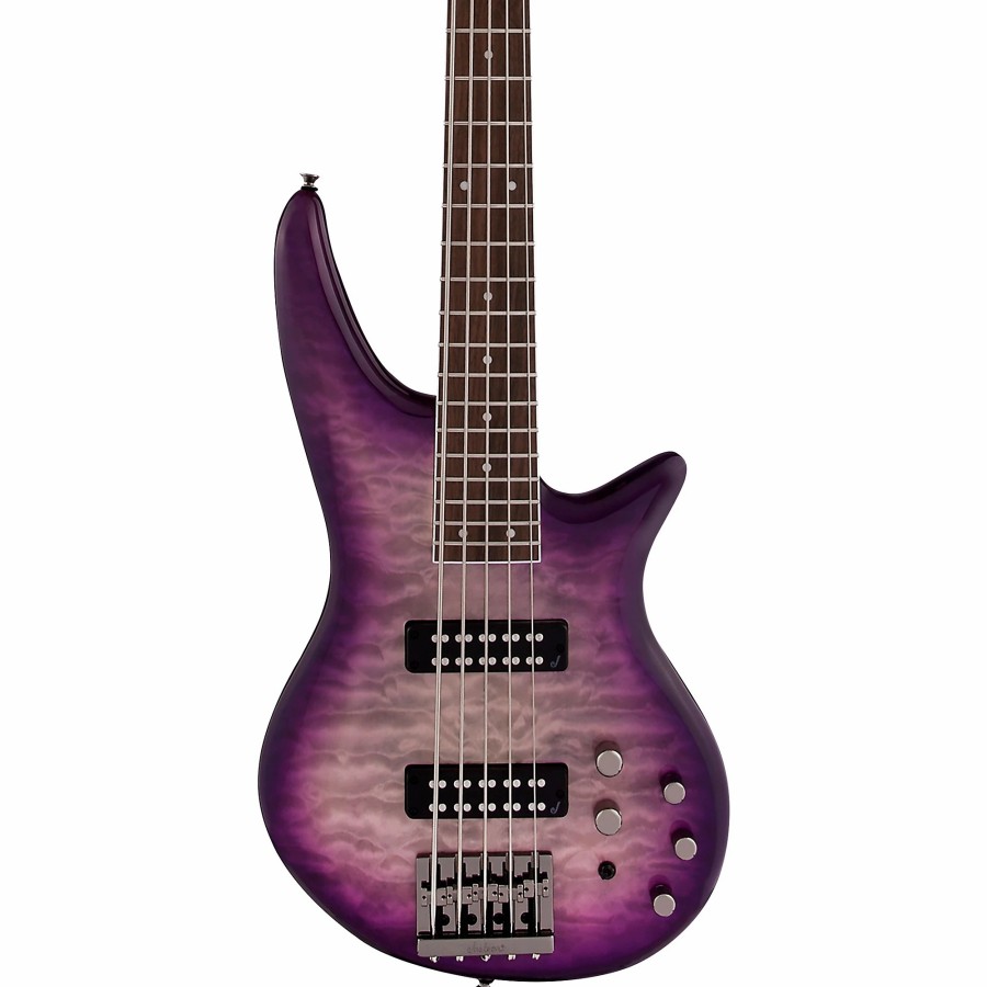 Basses Jackson 5-String | Jackson Js Series Spectra Bass Js3Qv 5-String Purple Phaze