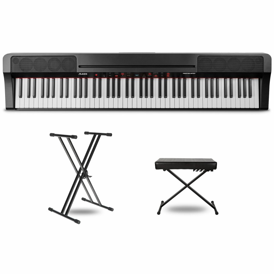 Keyboards & Midi Alesis | Alesis Prestige Artist 88-Key Digital Piano Package Essentials