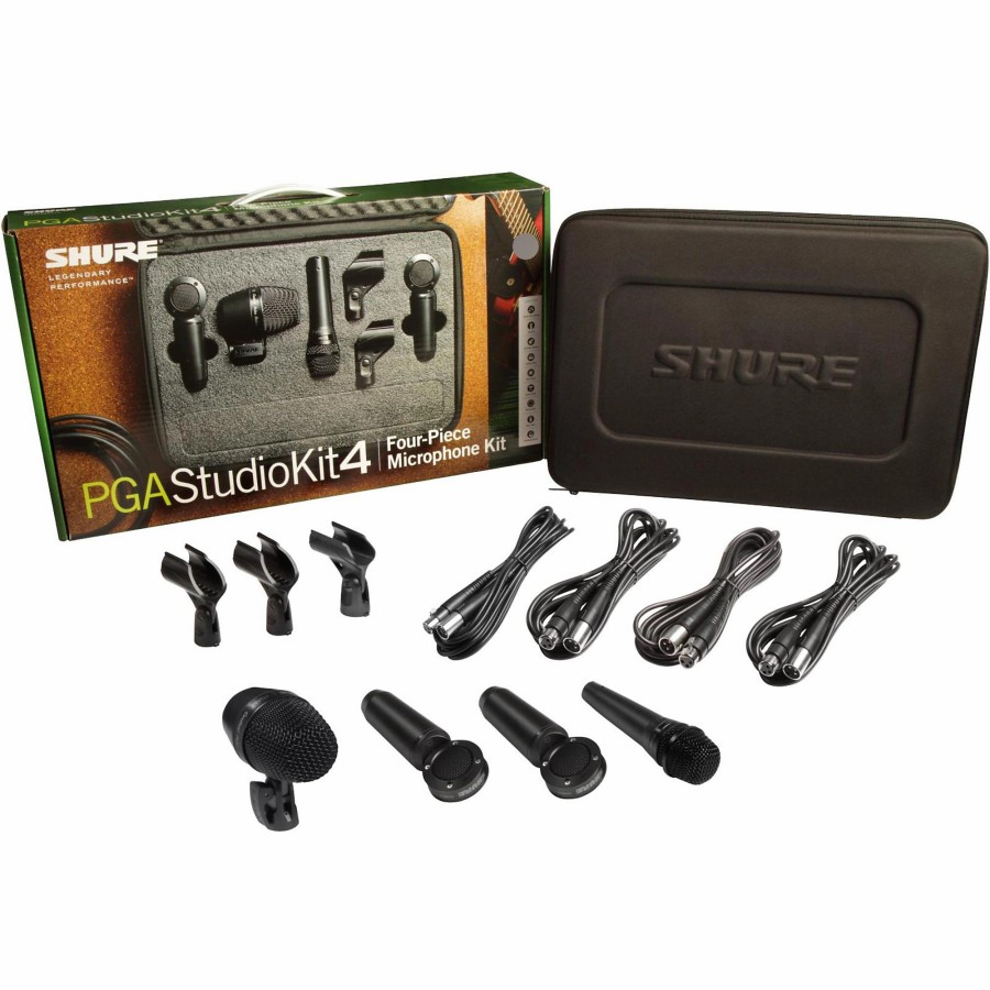 Mics & Wireless Shure | Shure Pgastudiokit4 4-Piece Studio Microphone Kit