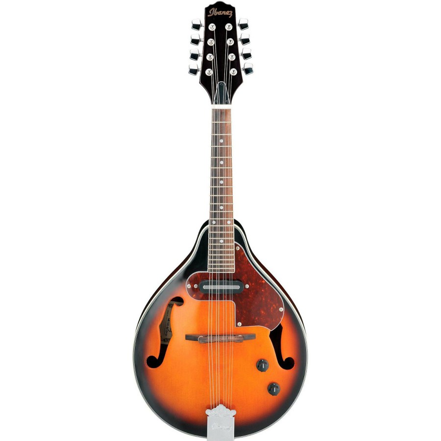 Guitars Ibanez | Ibanez M510E A-Style Acoustic-Electric Mandolin Brown Sunburst