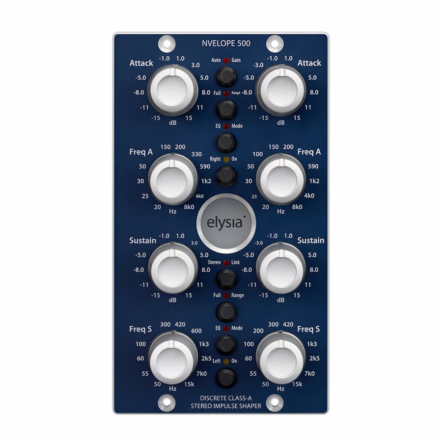 Recording Elysia | Elysia Nvelope 500 Series Stereo Impulse Shaper With Dual Eq Capabilities