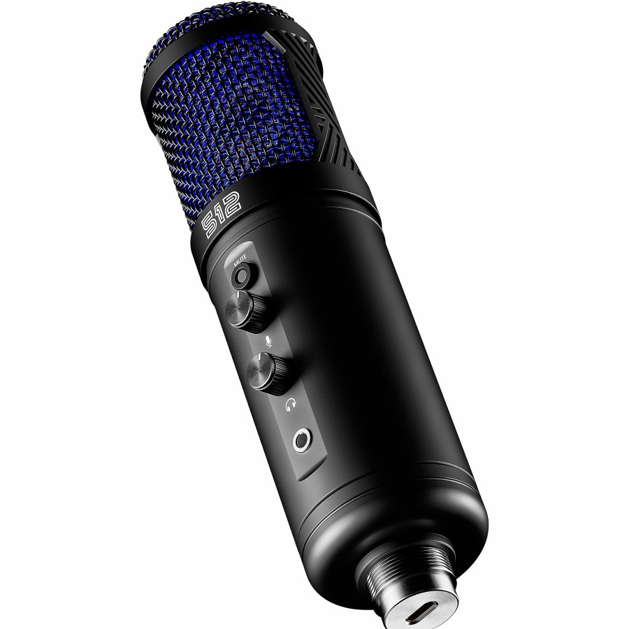 Mics & Wireless 512 Audio | 512 Audio Tempest Large-Diaphragm Studio Condenser Usb Microphone For Professional Recording And Streaming