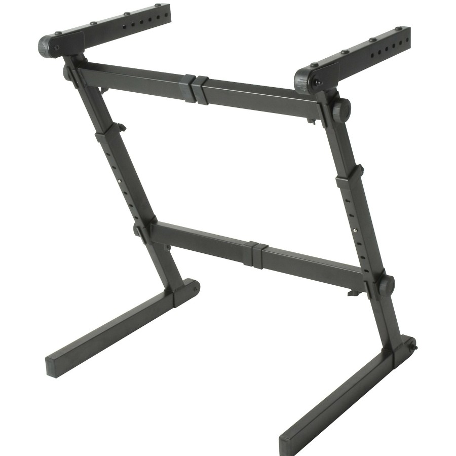 Keyboards & Midi Quik-Lok Stands & Racks | Quik-Lok Z-70 Width And Height Adjustable Z Keyboard Stand