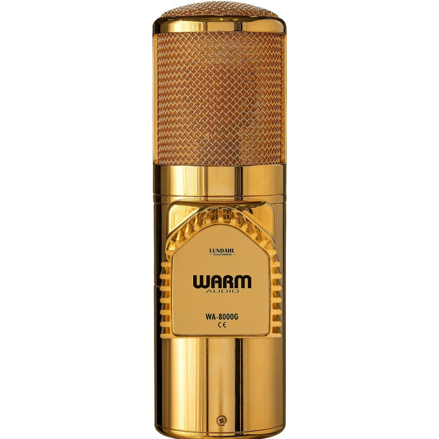 Mics & Wireless Warm Audio | Warm Audio Wa-8000G Large-Diaphragm Tube Condenser Microphone Gold