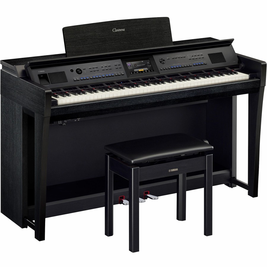 Keyboards & Midi Yamaha Home Digital Pianos | Yamaha Clavinova Cvp-905 Console Digital Piano With Bench Matte Black