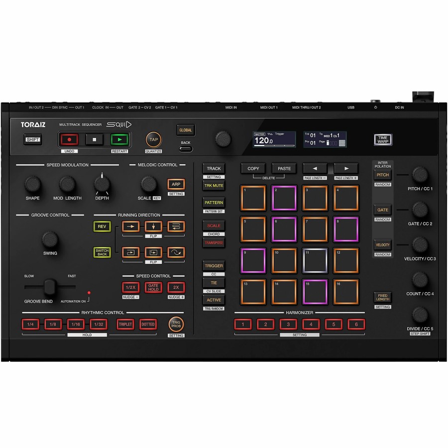 Keyboards & Midi Pioneer DJ | Pioneer Dj Squid Creative Multitrack Sequencer Black