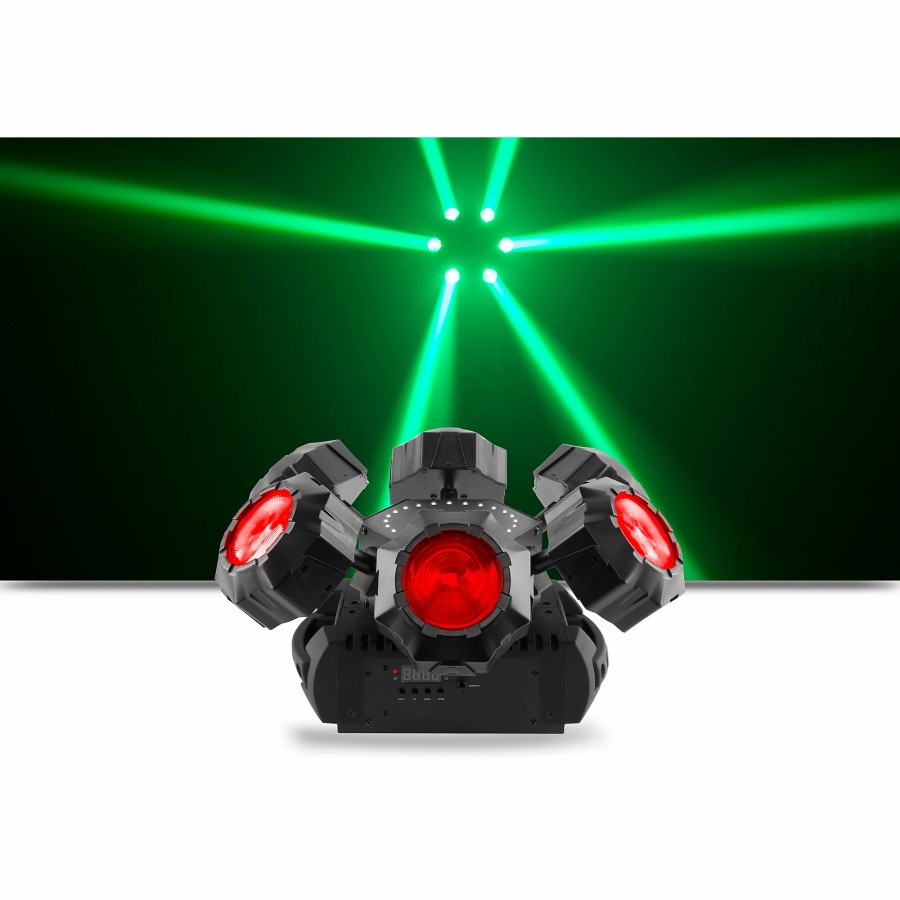 Lighting CHAUVET DJ | Chauvet Dj Helicopter Q6 Multi Effect Rgbw Led Beam, Smd Strobe And Laser With Rotating Base