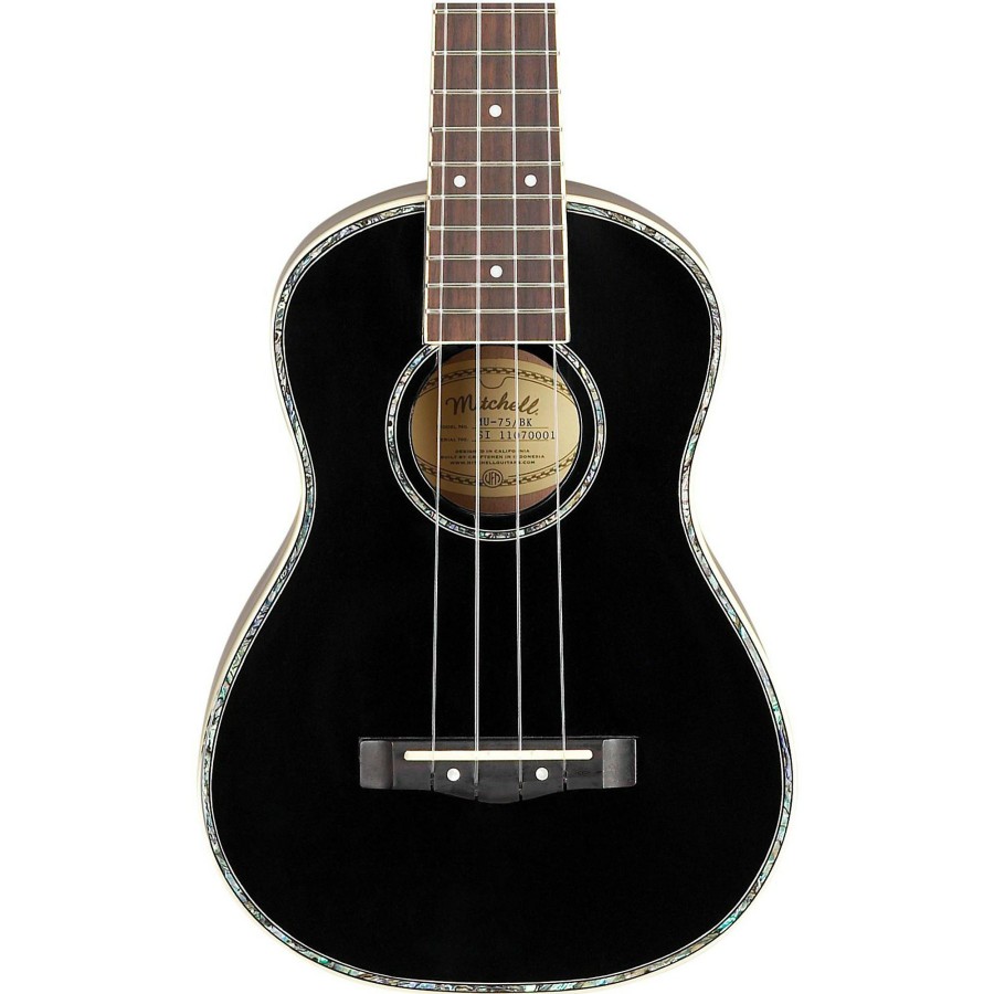 Guitars Mitchell | Mitchell Mu75Bk Concert Ukulele Black