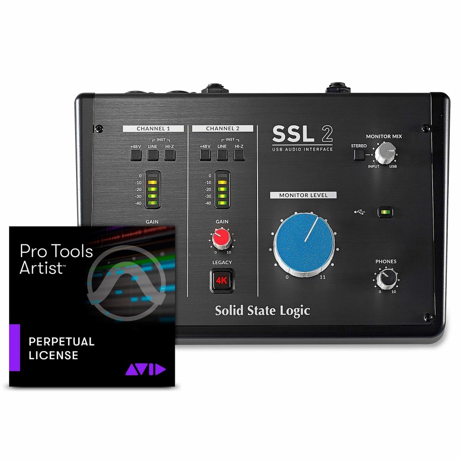 Recording Solid State Logic | Solid State Logic Ssl Usb Audio Interface With Avid Pro Tools Artist Perpetual License (Boxed) Ssl 2