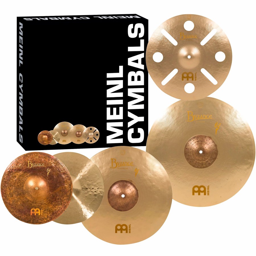 Drums MEINL Cymbal Packs | Meinl Byzance Vintage Series Benny Greb Sand Cymbal Set With Free 16 Inch Trash Crash