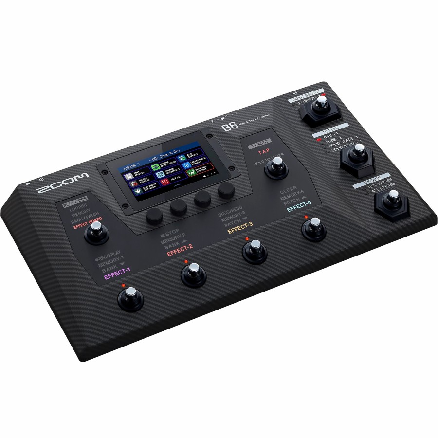 Basses Zoom Bass Effects | Zoom B6 Multi-Effects Processor For Bass Black