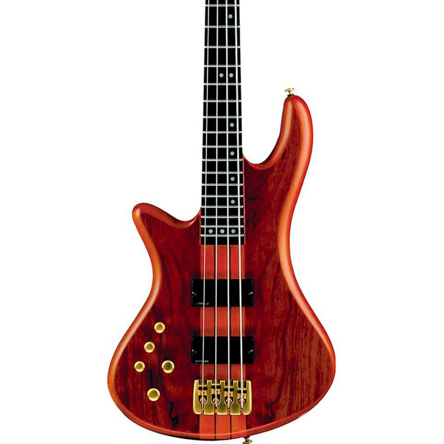 Basses Schecter Guitar Research Left-Handed | Schecter Guitar Research Stiletto Studio-4 Left-Handed Bass Satin Honey