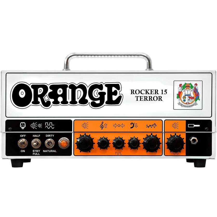 Amps & Effects Orange Amplifiers Heads | Orange Amplifiers Rocker 15 Terror 15W Tube Guitar Amp Head White