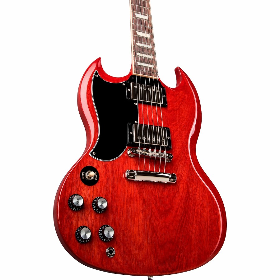 Guitars Gibson Left Handed | Gibson Sg Standard '61 Left-Handed Electric Guitar Vintage Cherry