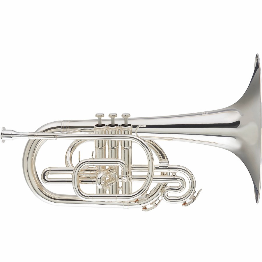 Band & Orchestra Blessing | Blessing Bm-111 Marching Series F Mellophone Silver Plated