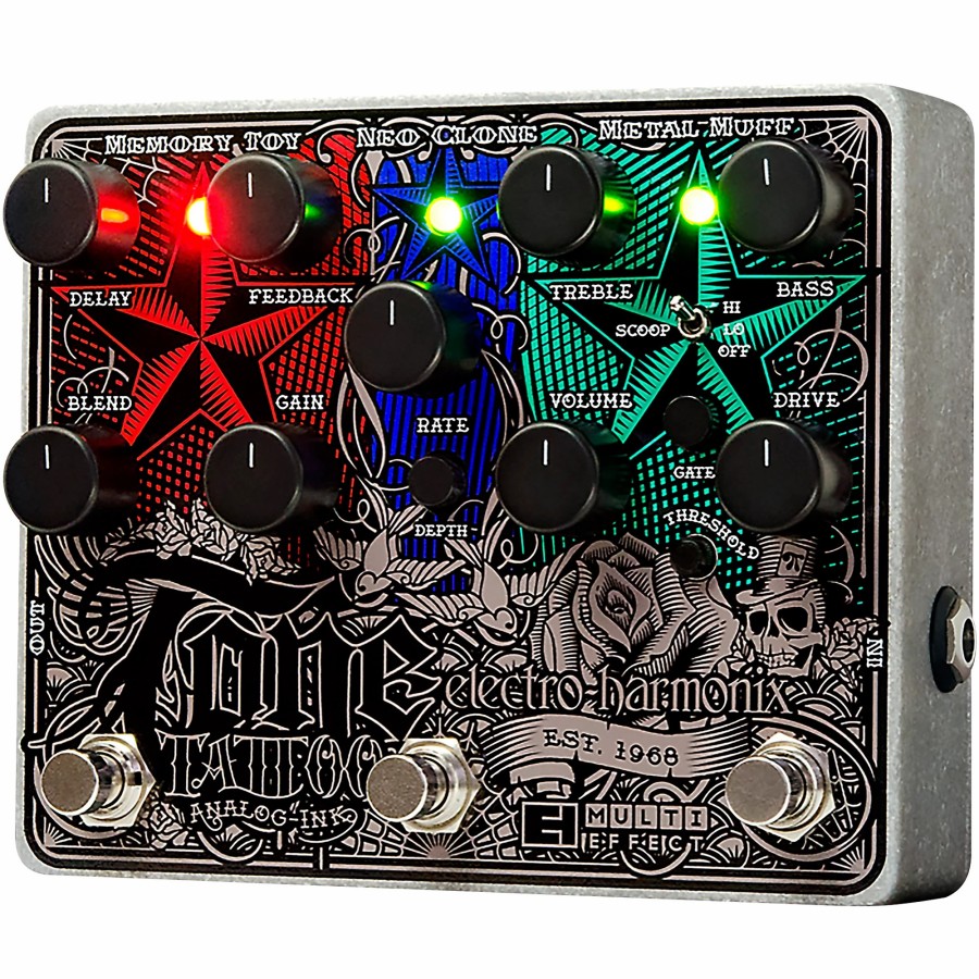 Amps & Effects Electro-Harmonix Multi-Effects Pedals | Electro-Harmonix Tone Tattoo Multi-Effects Guitar Pedal