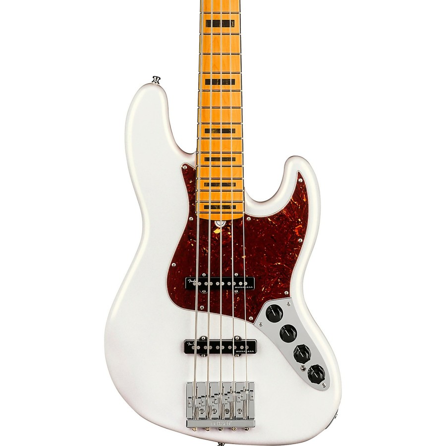 Basses Fender 5-String | Fender American Ultra Jazz Bass V 5-String Maple Fingerboard Arctic Pearl