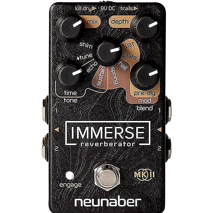 Amps & Effects Neunaber Delay & Reverb | Neunaber Immerse Reverberator Mk Ii Stereo Reverb Effects Pedal Black