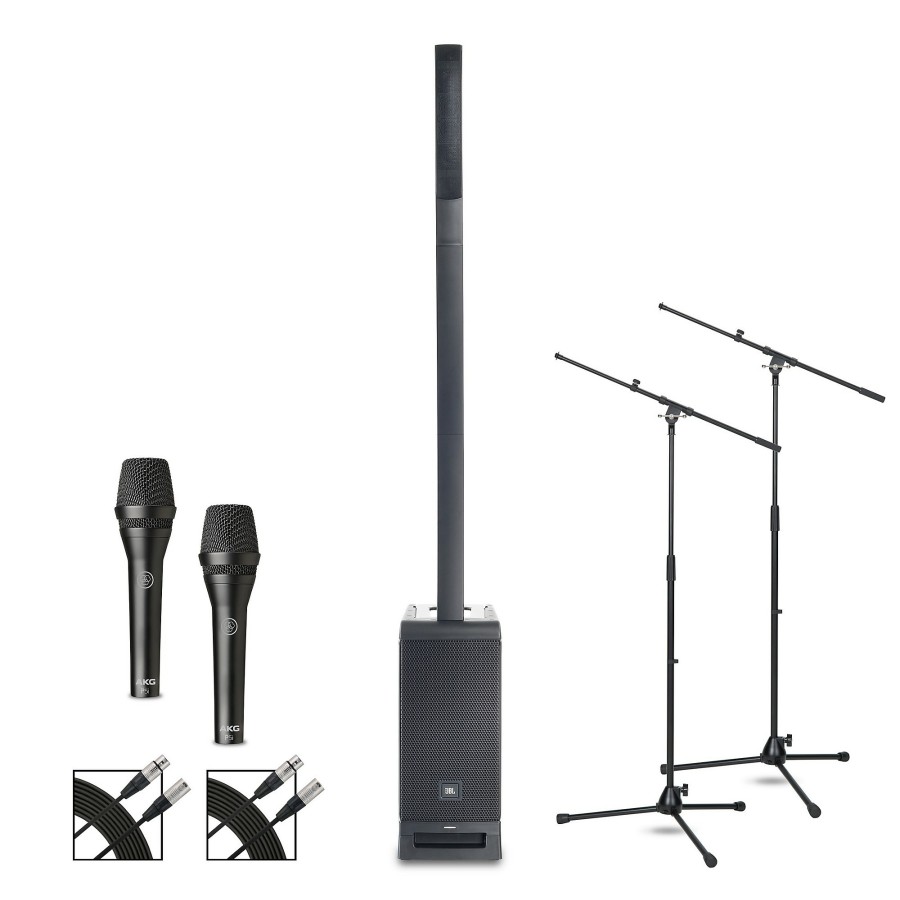 Live Sound JBL | Jbl Irx One Column Line Array Bundle With Dual Akg P5I Microphones, Stands And Cables