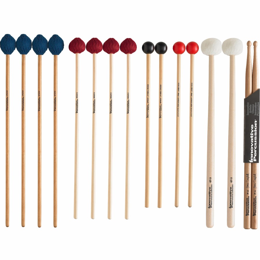 Drums Innovative Percussion | Innovative Percussion Fundamental Series Mallet And Stick Pack College Primer