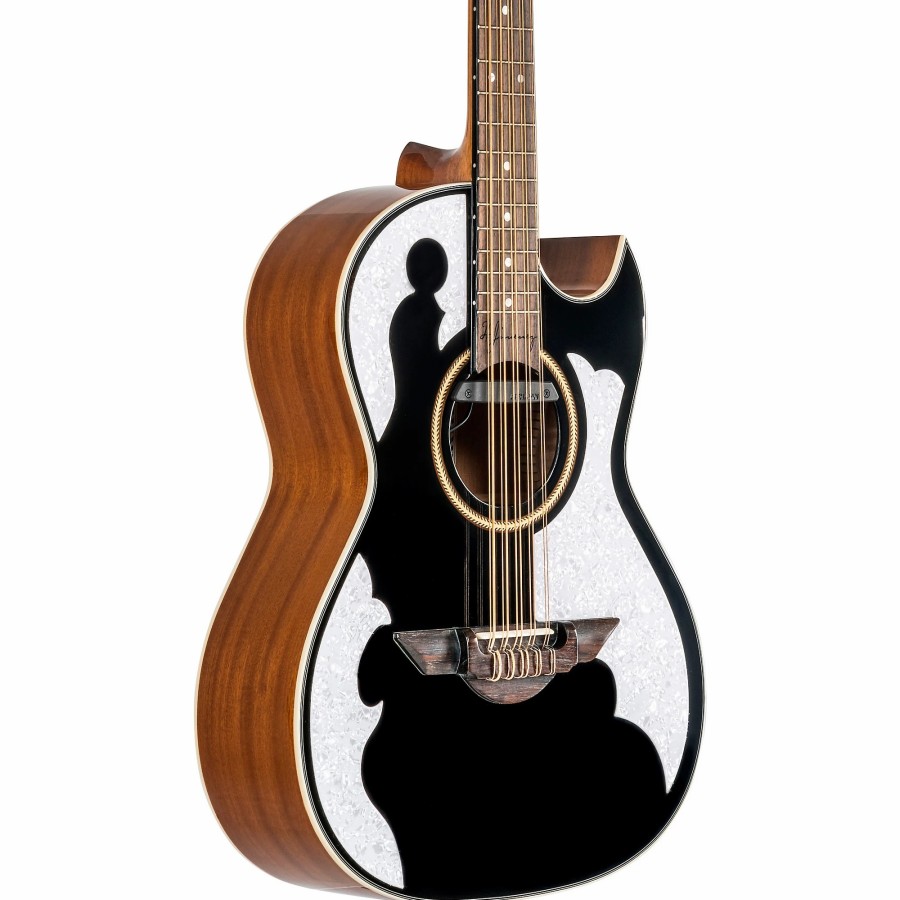 Guitars H. Jimenez | H. Jimenez Lbq4 Bajo Quinto El Patron Series Acoustic-Electric Black