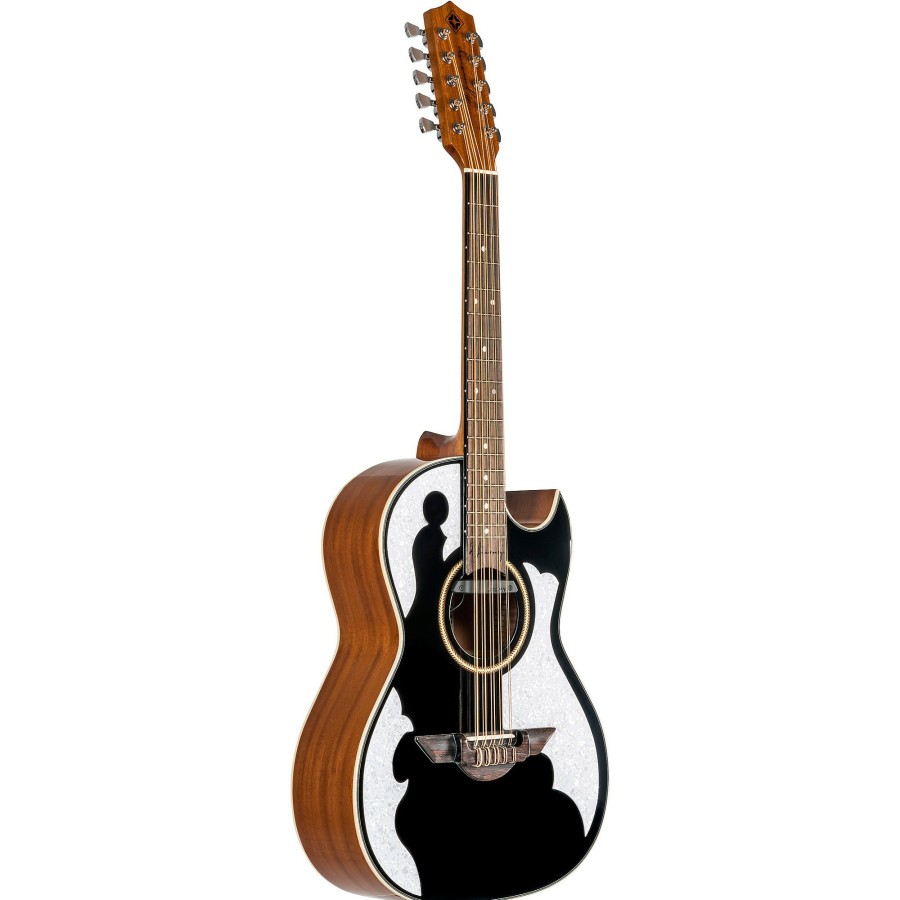 Guitars H. Jimenez | H. Jimenez Lbq4 Bajo Quinto El Patron Series Acoustic-Electric Black