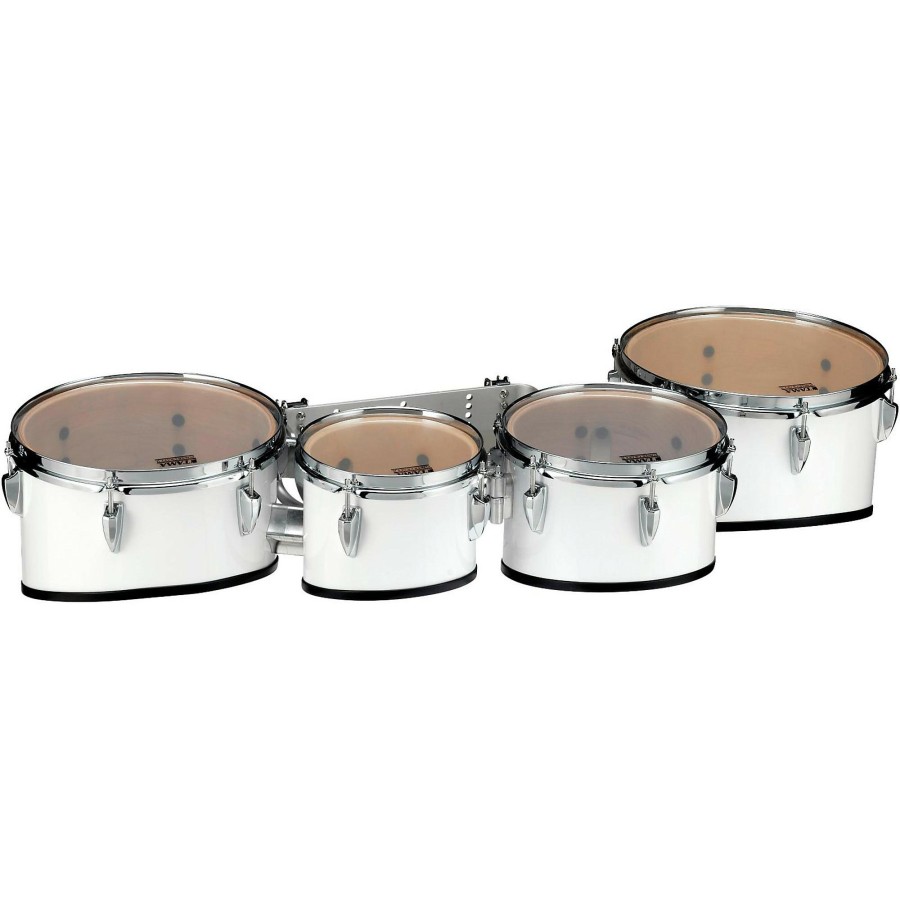 Band & Orchestra Tama Marching | Tama Marching Starlight Marching Tenor Drums Quad 8, 10, 12, 13 In. Sugar White