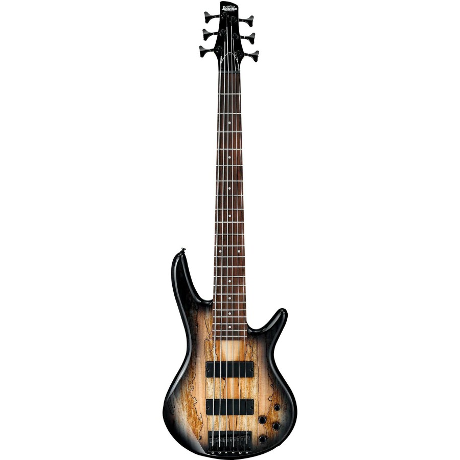 Basses Ibanez 6+ String | Ibanez Gsr206Sm 6-String Electric Bass Guitar Natural Gray Burst